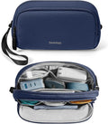 tomtoc Electronic Organizer Travel Case, Water Resistant Dual Compartment Tech by tomtoc