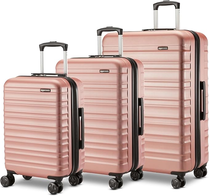 Amazon Basics 3-Piece Set, Hardshell Suitcases by AmazonBasics