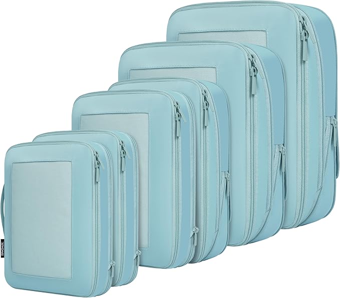 BAGAIL 4 Set/6 Set/8 Set Compression Packing Cubes Travel Accessories by BAGAIL