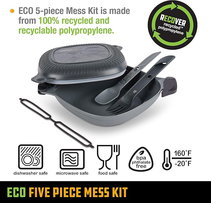 UCO Recycled ECO 5-Piece Camping Mess Kit - Image 2