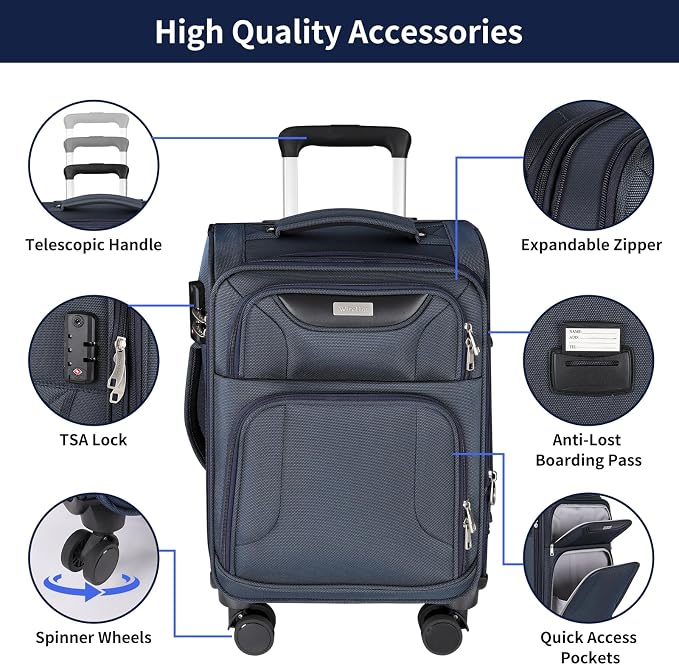 3-Piece Softside Expandable Luggage Set - Image 7