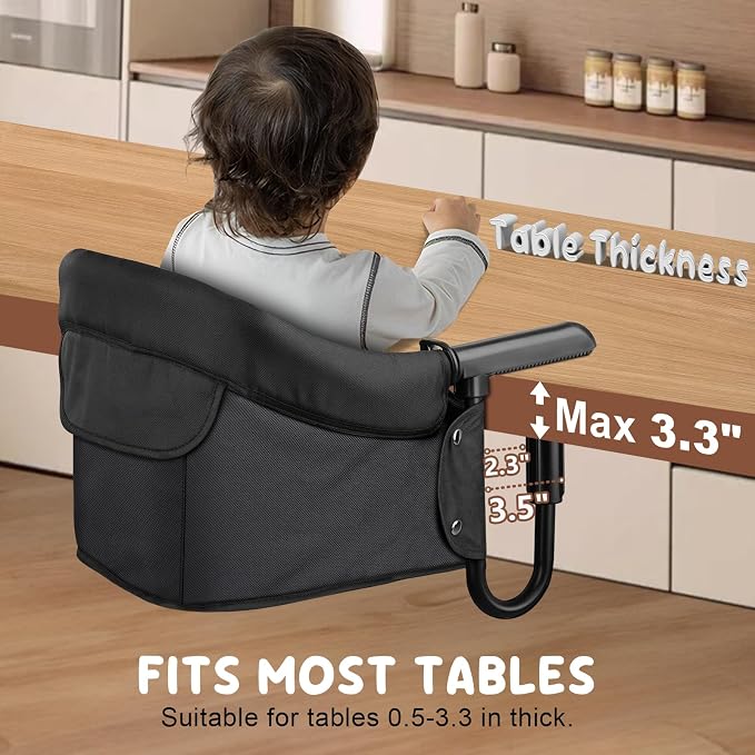 Hook-On High Chair for Babies Toddlers, Portable High Chair for Chairs at Table - Image 2
