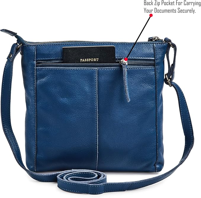 Small Soft Genuine Leather Crossbody Purse Women’s Sling Crossover Shoulder - Image 4