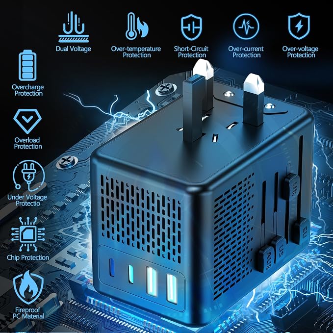 220V to 110V Voltage Converter US to Europe - Image 7