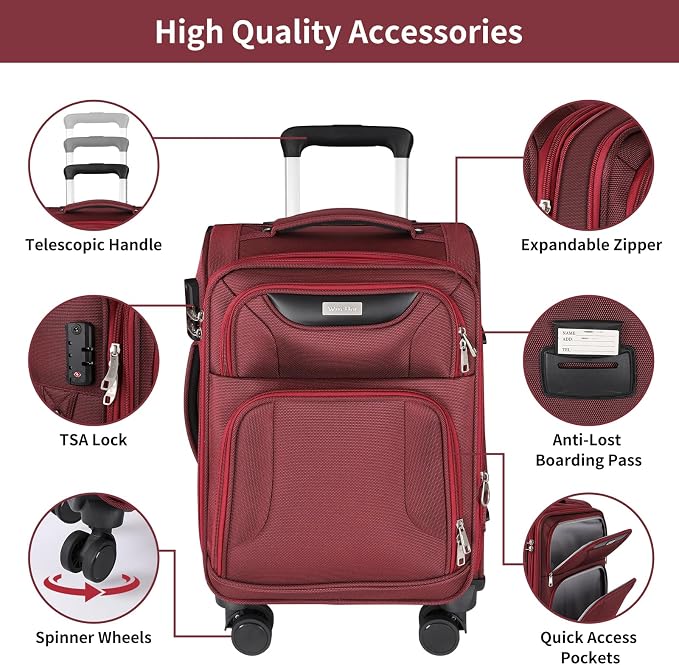 3-Piece Softside Expandable Luggage Set - Image 7