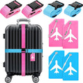 Weewooday 8 Pcs Luggage Straps Suitcase Tags Set by Weewooday