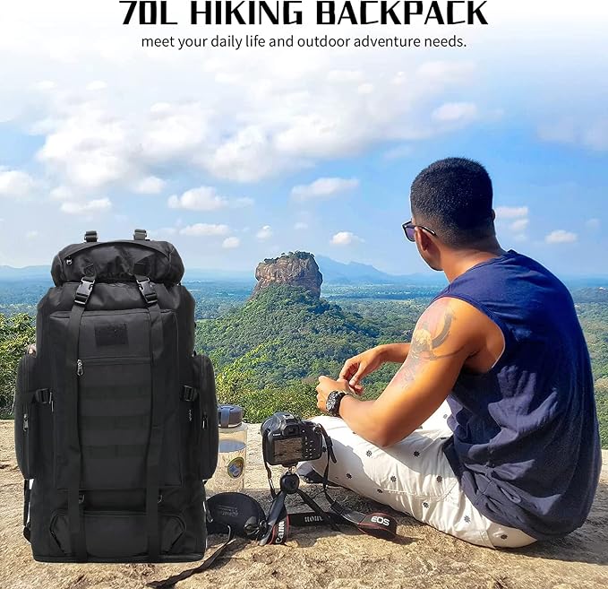 Hiking Backpack for Men 70L/100L Camping Backpack Military Rucksack Molle 3 - Image 7