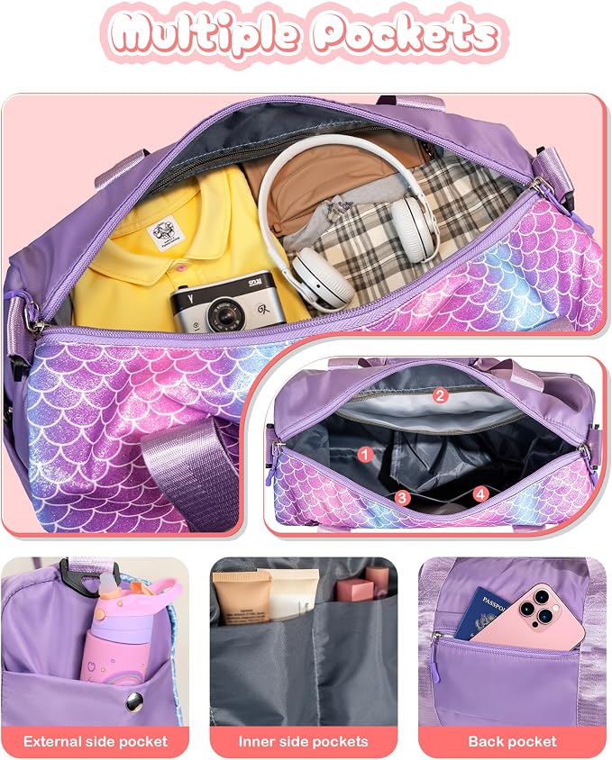 Gifts for 4 5 6 7 8 9 10 Year Old Girls-Girl Gym Bag - Image 5