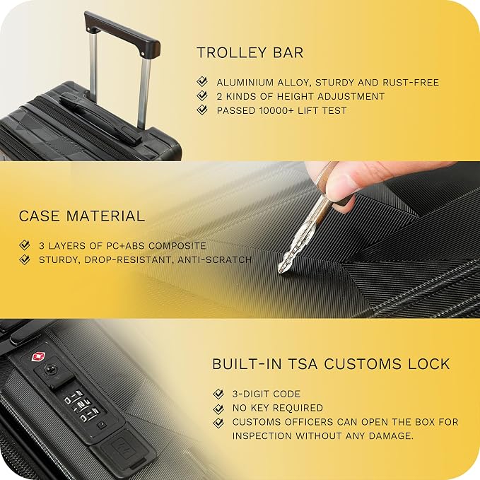Carry On Luggage 22x14x9 Airline Approved Expandable Top Opening Carryon Luggage - Image 4