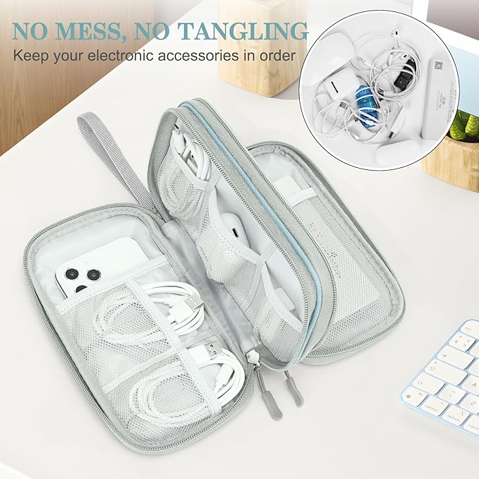 FYY Electronic Organizer, Travel Cable Organizer Bag Pouch Electronic - Image 5