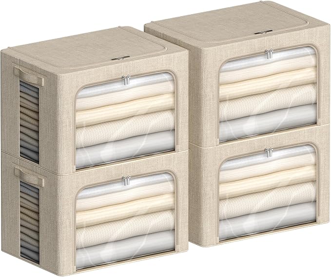 4 Pack Clothes Storage Bins - Image 9