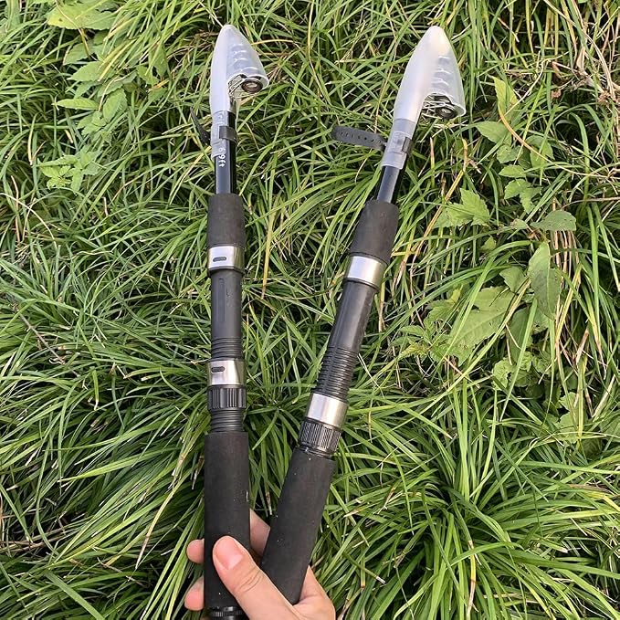 Fishing Pole Combo, 6.9ft 2Pcs Telescopic Rods Set, Collapsible Fishing Rods - Image 6