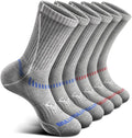 BULLIANT Compression Socks for Men 6Pairs, Athletic Crew Socks Cushioned For by BULLIANT