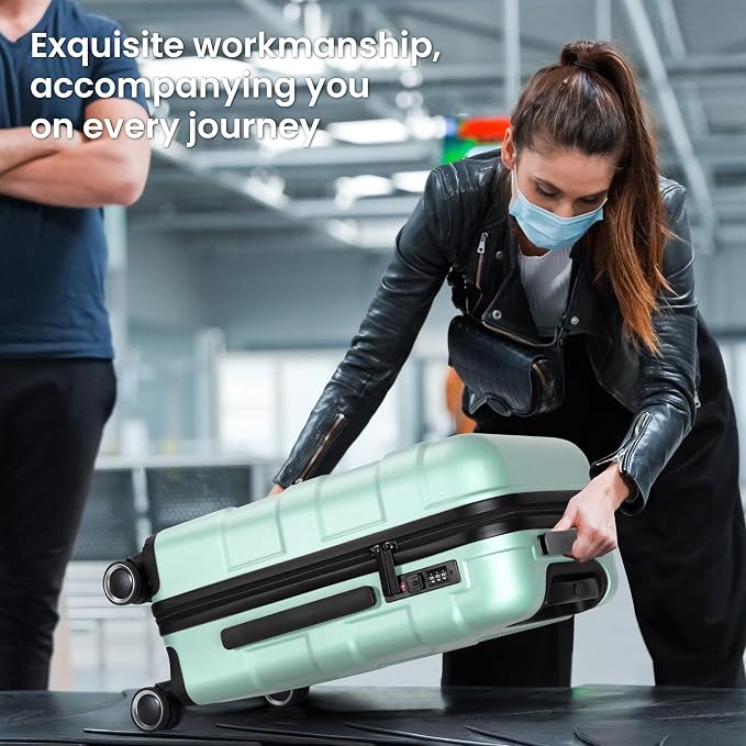 Luggage Sets 3 Piece with Spinner Wheel, Hardside Suitcase Set with TSA Lock - Image 6