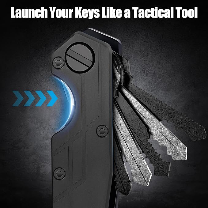 Key Organizer for Men Compact Key Holder Minimalist Key Case Metal Key Chain - Image 5