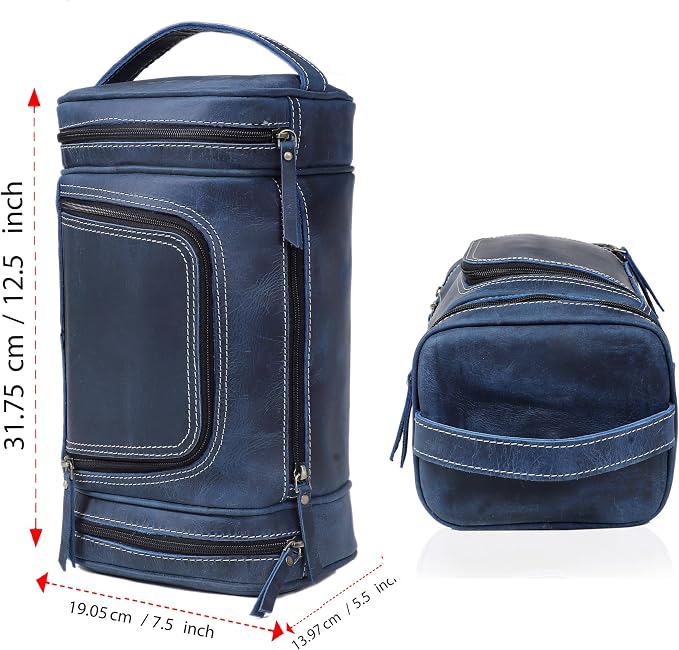 VC VINTAGE COUTURE Leather Toiletry Bag - Image 5
