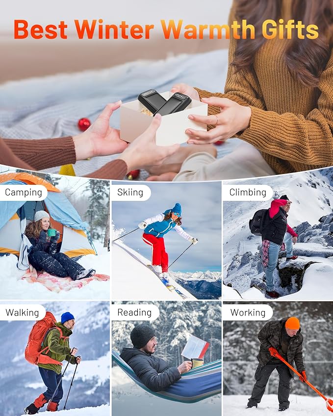 Hand Warmers Rechargeable 2 Pack, Electric Hand Warmers, Fast Heating, Portable - Image 6