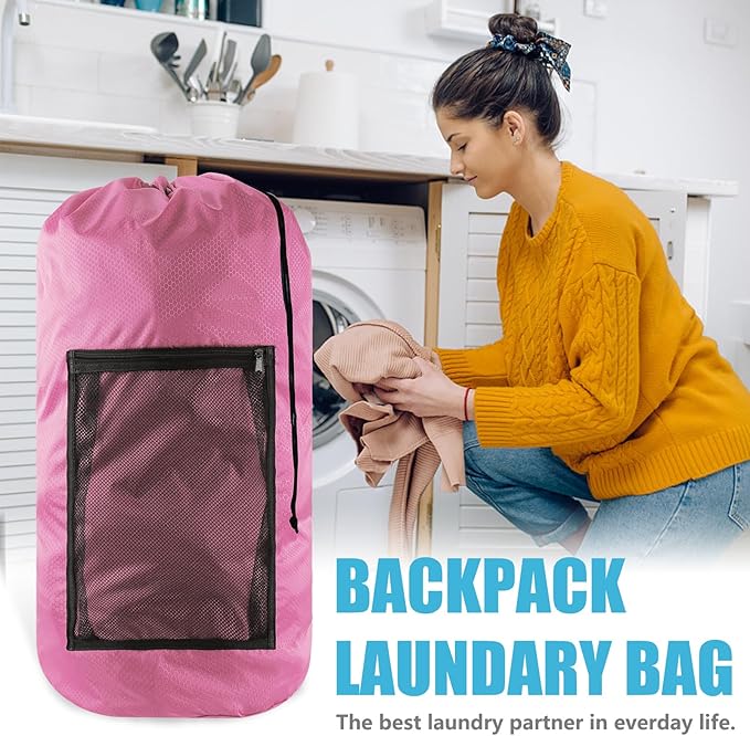 Laundry Bag Backpack, Olosar 2PCS Extra Large Travel Laundry Bag - Image 3