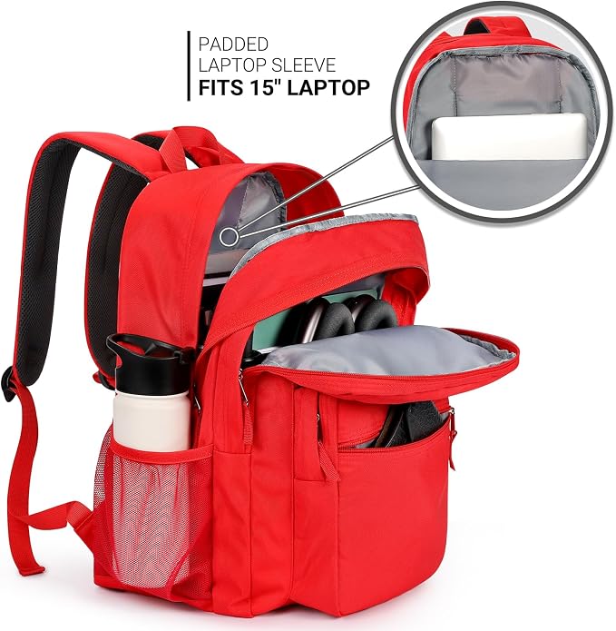 ZORFIN 26L Backpack for College, and Travel: Water Resistant Bookbag - Image 4