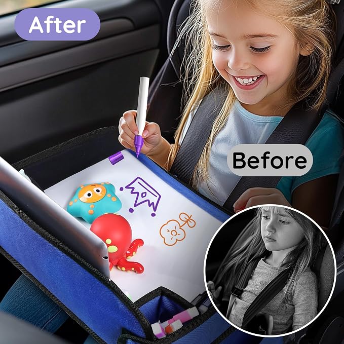2Pcs‎ Kids Travel Tray, Kids Travel Trays - Image 2
