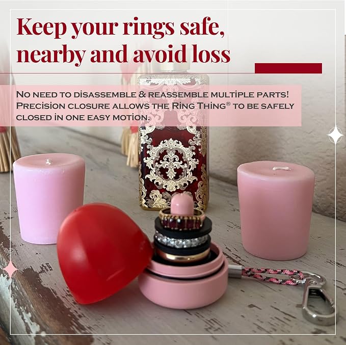 RING THING - Ring Holder Keychain, Jewelry Organizer and Storage, Portable - Image 8