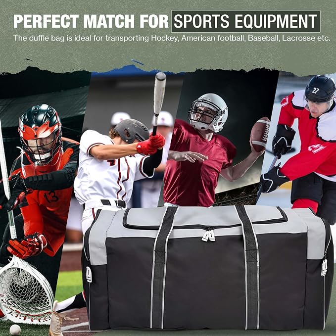 Jetstream Heavy Duty Multi Pocket Durable Sports Gym Equipment Travel Duffel Bag - Image 2
