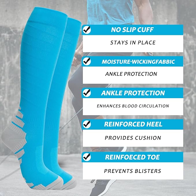fenglaoda 8 Pairs Compression Socks - Image 2