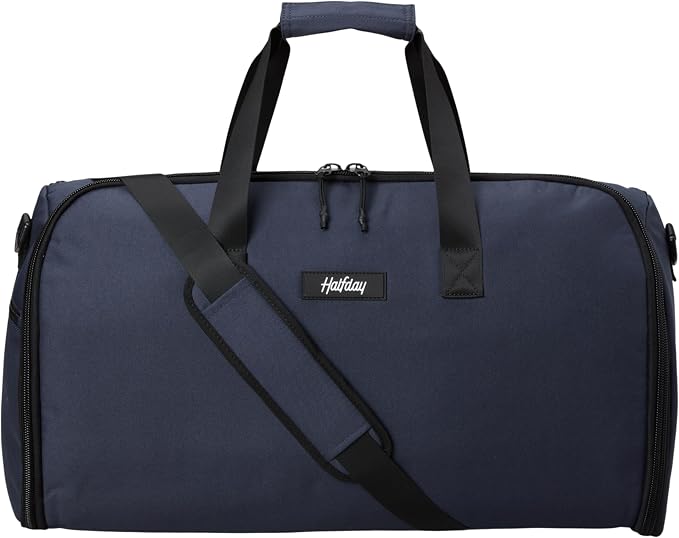 Halfday Convertible 2-in-1 Garment Duffel Weekender Bag 45L | Wrinkle-Free by HalfdayTravel