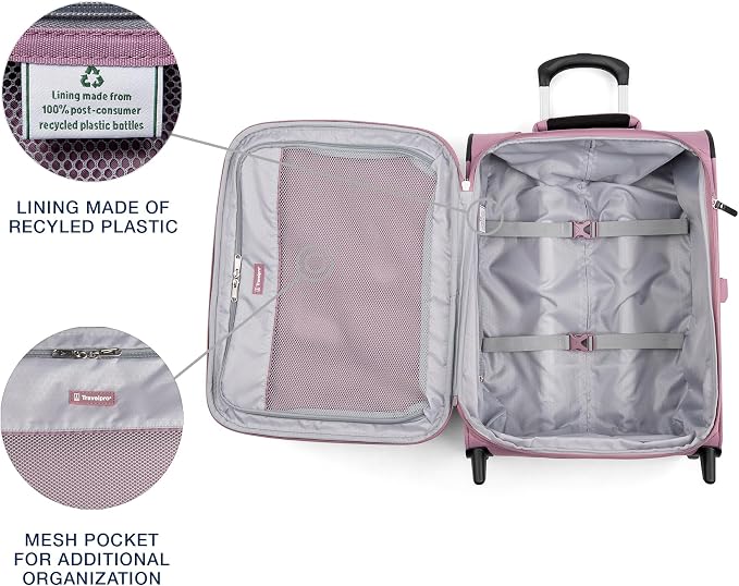 Travelpro Maxlite 5 Softside Expandable Upright 2 Wheel Carry on Luggage - Image 6