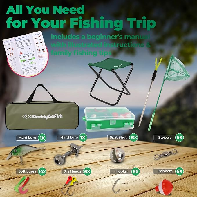 DaddyGoFish Kids Fishing Pole - Image 2