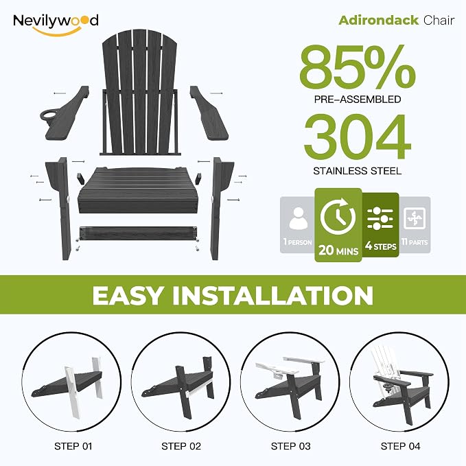 Folding Adirondack Chair - Image 7