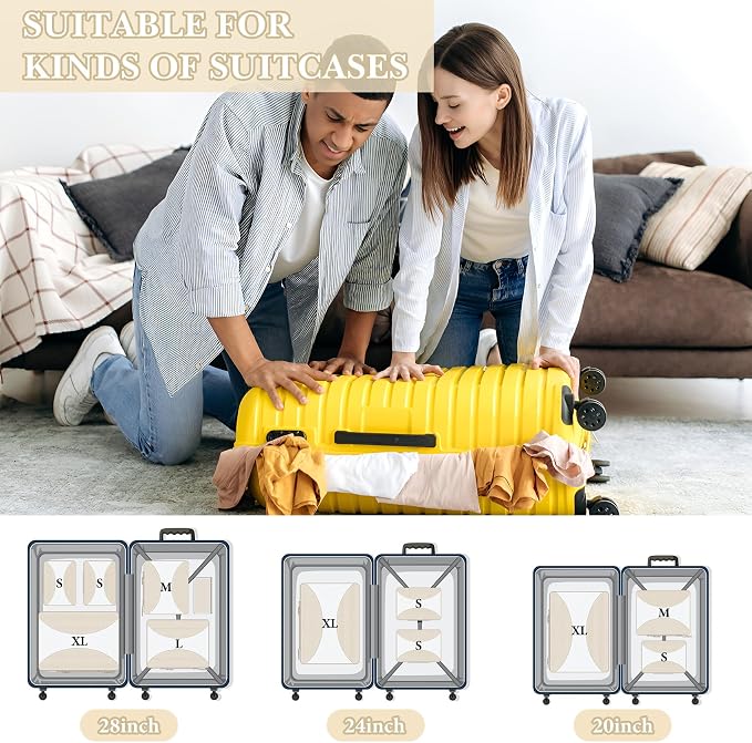8 Set Compression Packing Cubes - Image 3