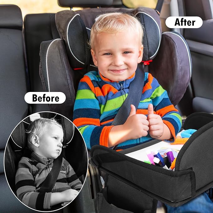 Kids Travel Tray for Toddler Car Seat, Lap Tray for Girl Activities - Image 2