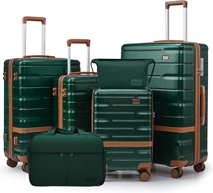 Luggage Sets Lightweight Hard Shell Suitcases by Unknown