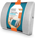 BLACK+DECKER Cooling Gel Lumbar Memory Foam Cushion – Ergonomic Back Support by BLACKDECKER