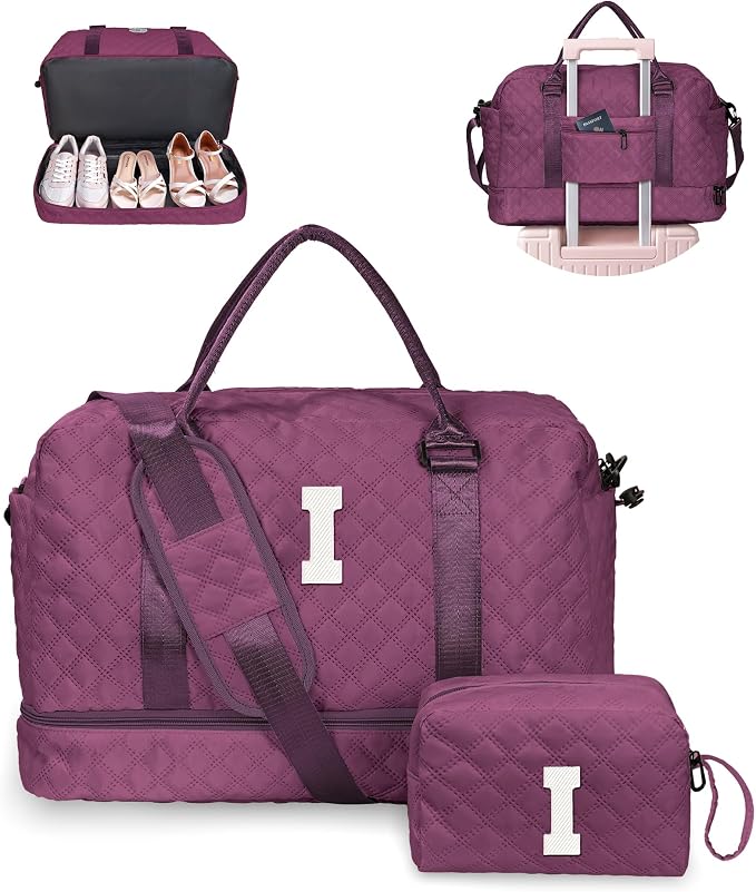 Bride To Be Gifts, Gifts for Women-Initial Travel Bag by Vogewood