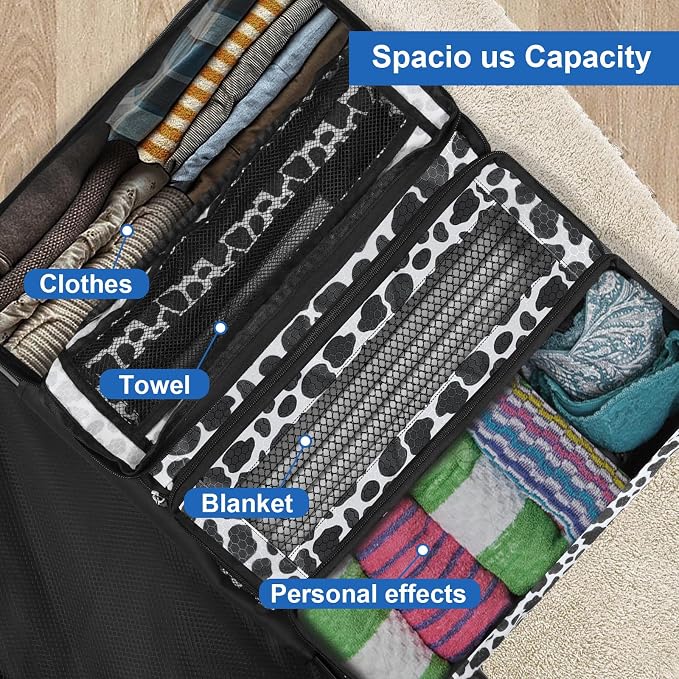 Suitcase Organizer, Travel Luggage Organizer Portable Hanging Travel Shelves - Image 5