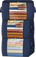 Fab totes 24 Gallons Clothes Storage, Foldable Thick Fabric Blanket Storage Bags by Fabtotes