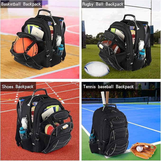 VECKUSON 18.4 Laptop Backpack for unisex, 60L Extra Large Gaming Laptops Back - Image 6