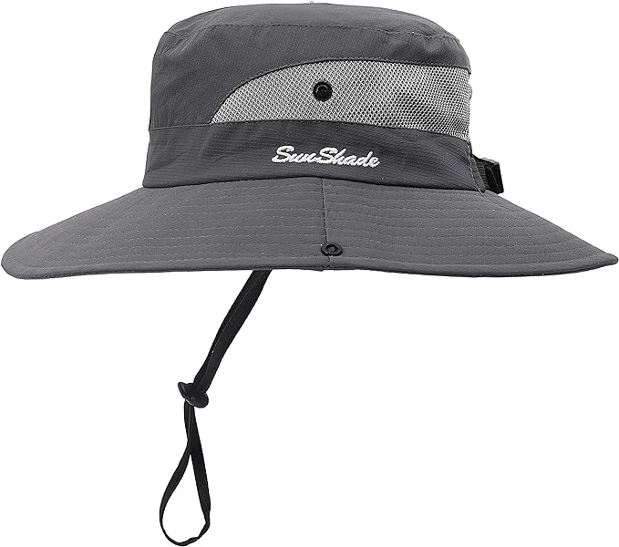 Womens Summer Sun Hat Beach Hat Wide Brim Outdoor UV Protection Hat Foldable by AEFSHAN