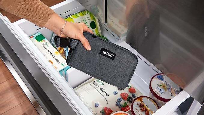 PackIt Freezable Snack Box, City Charcoal, Built - Image 4