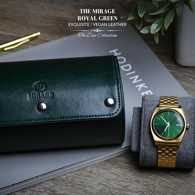2 Watch Travel Case for Men- Watch Roll Holder and Display - Image 7