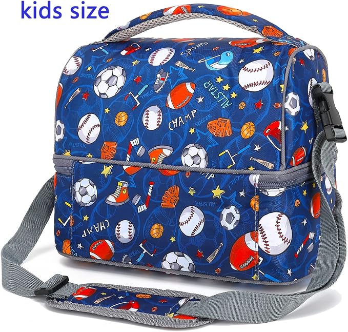 FlowFly Double Decker Cooler Insulated Lunch Bag Large Tote - Image 7