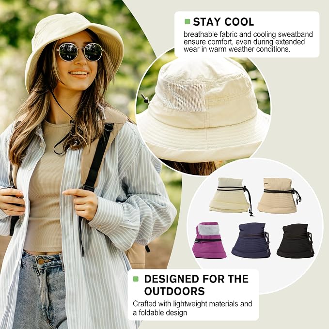 TOP-EX XL/XXL Women’s Wide Brim Bucket Sun Hat - Image 6