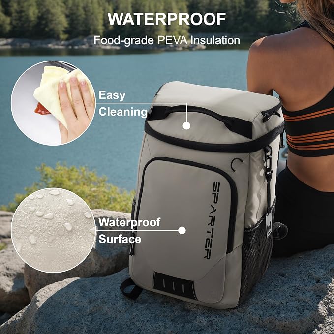 SPARTER Backpack Cooler Insulated Leak Proof 33/49 Cans, 2 Insulated - Image 5