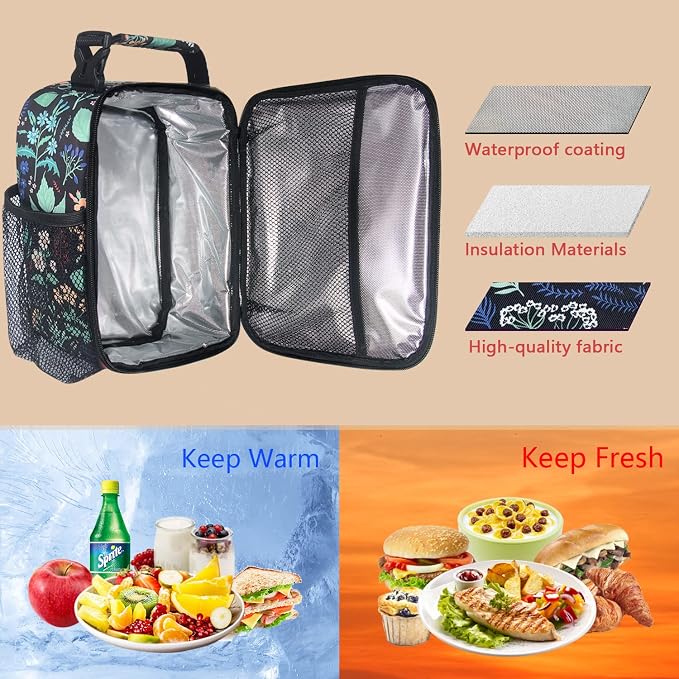 Hap Tim Insulated Lunch Bag Women, Reusable Lunch Box - Image 5