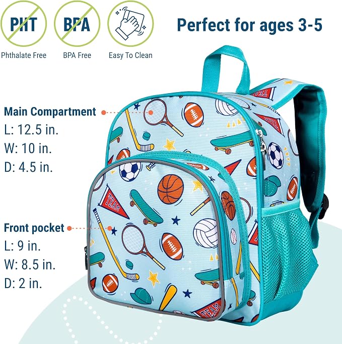 Wildkin 12-inch Kids Backpack – Padded, Adjustable - Image 4