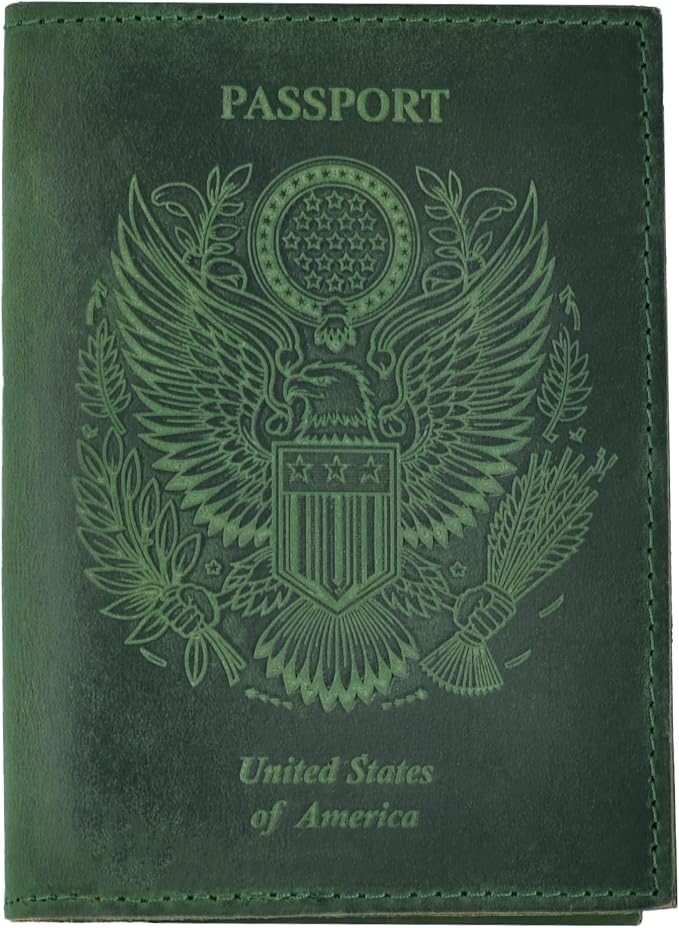 LEATHER VILLAGE Leather Passport Holder Cover – Travel Wallet by LeatherVillage