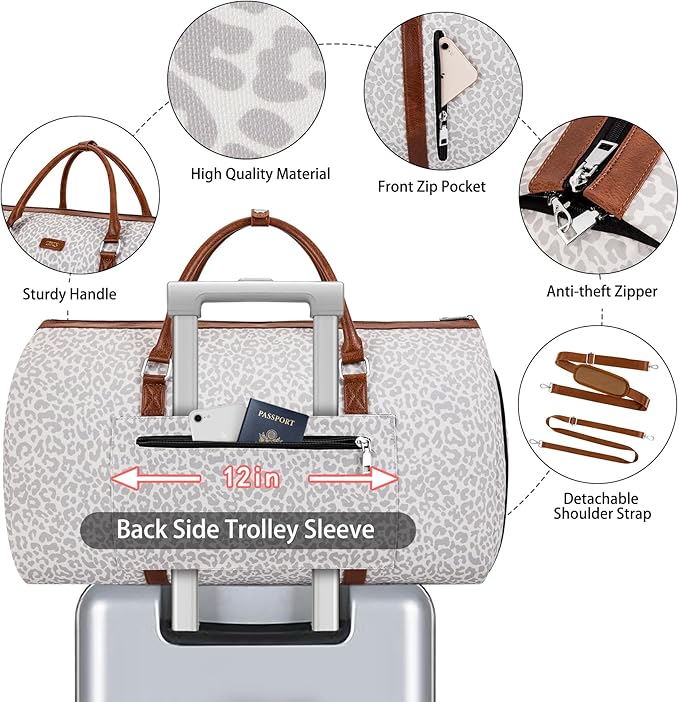 Convertible Garment Duffel Bag for Travel - Image 4