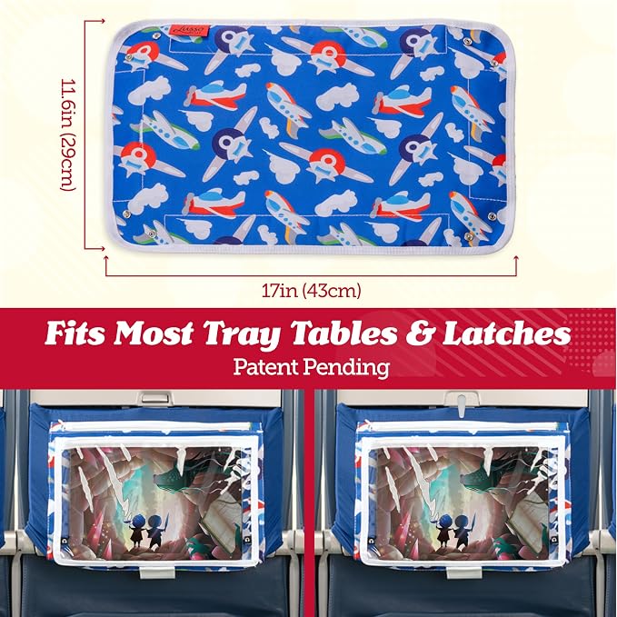 Lusso Gear Airplane Tray Table Cover Travel Essentials - Image 8